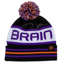 Шапка Brain Black/White/Violet One size ц:фіолетовий