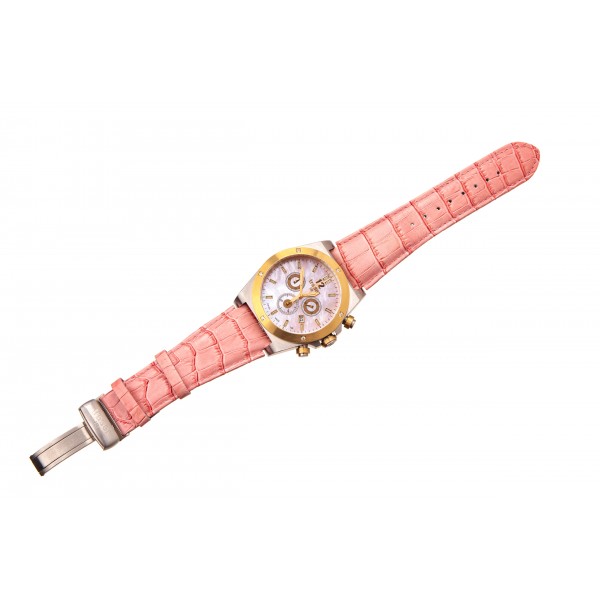 Часы Traser Lady Pink Chronograph кожа - 