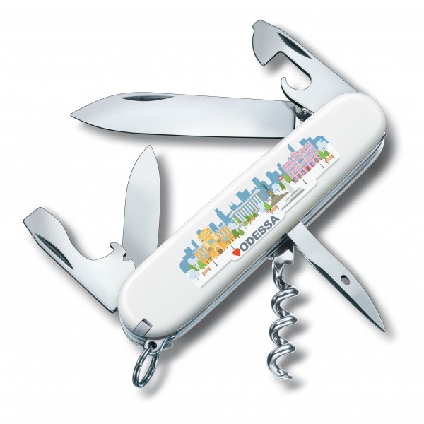 Нож Victorinox Swiss Army Spartan белый с логотипом "Одесса" - 