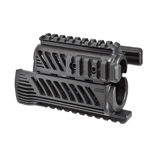 Цевье тактическое FAB для AK 74У, 4 планки, черное - 