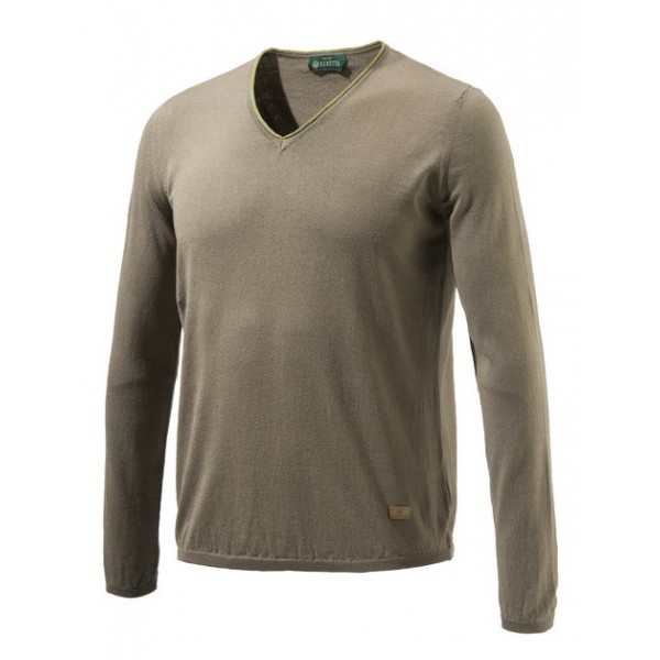 Свитер мужской Oleander "Beretta" (коричневый) - 