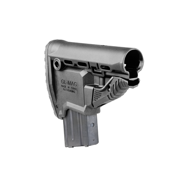 Приклад FAB для M4 с держателем магазина, черный (без буферной трубы) - 