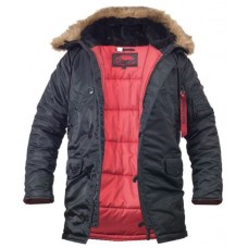 Куртка чоловіча Аляска Slim Fit N-3B Black Slim Fit N-3B Black