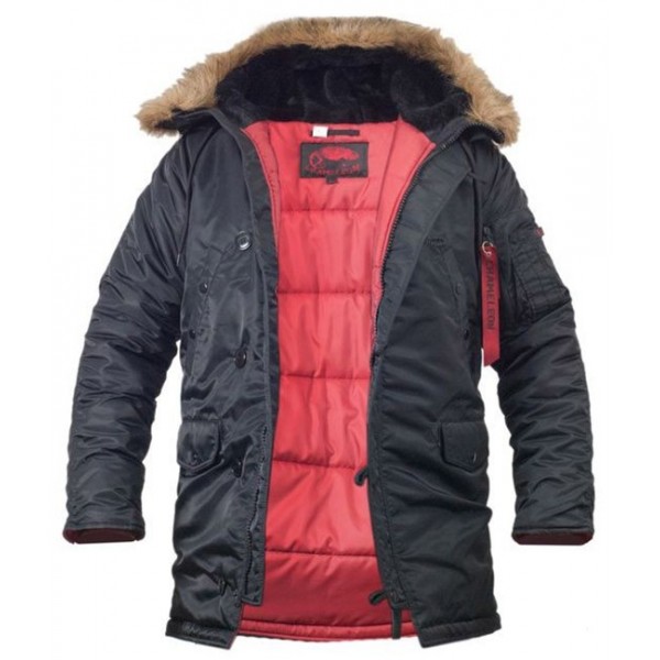 Куртка чоловіча Аляска Slim Fit N-3B Black Slim Fit N-3B Black - 