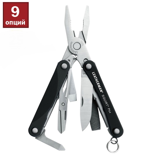 Мультитул LEATHERMAN Squirt PS4 black - 
