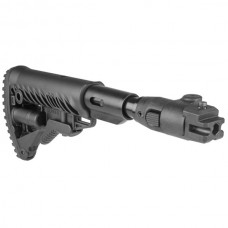 Приклад складной FAB M4 с амортизатором для AK 47, полимер, черный