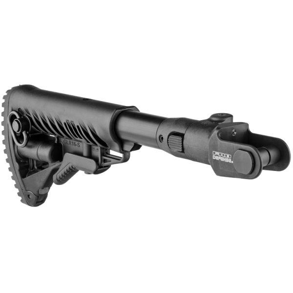 Приклад телескопический FAB, для АКМС (складной вниз), черный - 