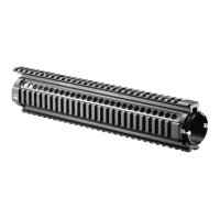 Тактическое длинное цевье для М4, 4 планки Пикатинни, алюминий, черное