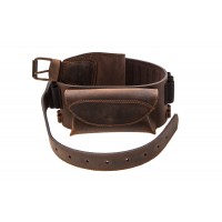 Патронташ поясной с карманом из кожи для карабина Artipel кал. 243-300WM