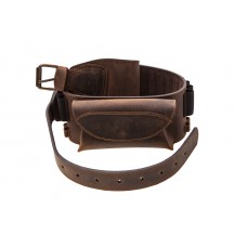 Патронташ поясной с карманом из кожи для карабина Artipel кал. 243-300WM