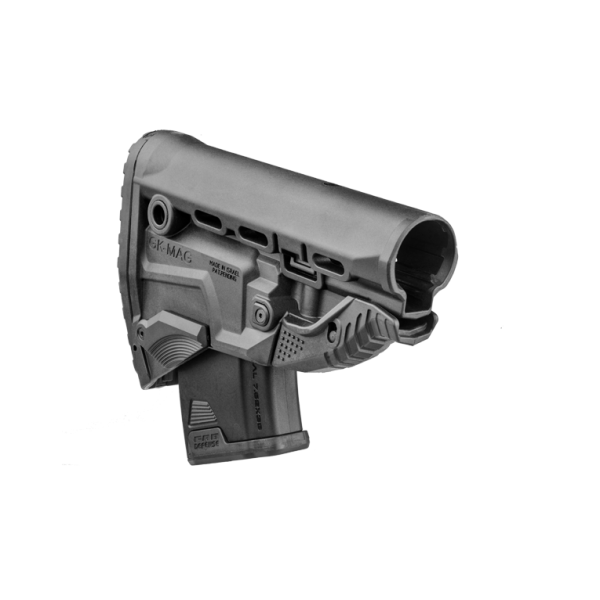 Приклад FAB для AK з тримачем магазину, чорний (без буферної труби) - 