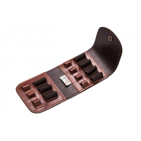 Патронташ зі шкіри 4+3 еластичних відділень Artipel - 