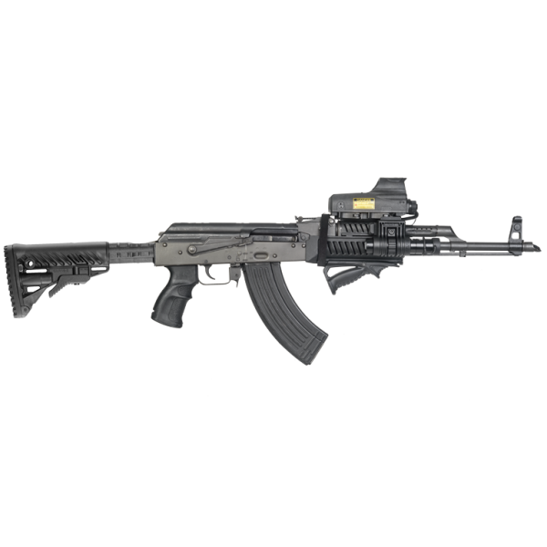 Приклад телескопический FAB для AK 47,полимер, песочный - 