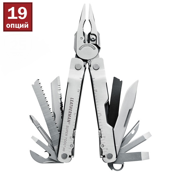 Мультитул LEATHERMAN Super Tool 300, шкіряний чохол - 