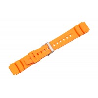 Ремень силиконовый Traser Silicone Srap Wave Оrange 18мм