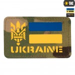 M-Tac нашивка Ukraine (с Тризубом) Laser Cut Multicam