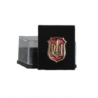 Значок ОУН красный/золото в футляре