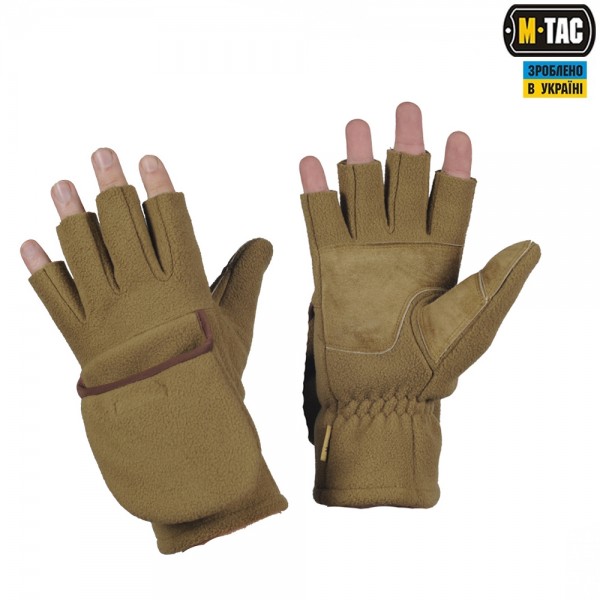 M-Tac рукавички безпалі з клапаном Windblock 295 Tan - 90008003