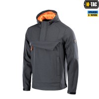 M-Tac анорак Soft Shell Fighter Dark Grey/Orange