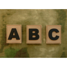 JTG Letter C Identification Patch Desert
