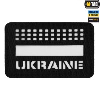 M-Tac нашивка Ukraine Laser Cut Black/светонакопичувач