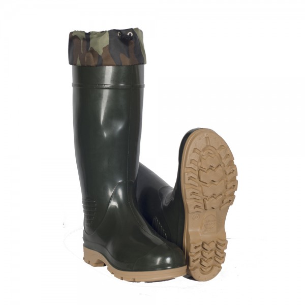 чоботи гумові СМ-3/2 Торнадо ПВХ з манжетою олива/хакі - CM-3/2-ODKH
