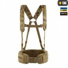 M-Tac пояс тактический с плечевыми ремнями Scout Multicam
