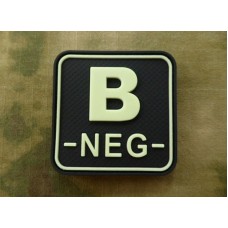 JTG B Neg Blood Type Square Patch GID
