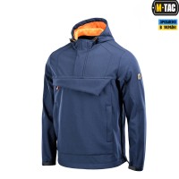 M-Tac анорак Soft Shell Fighter Dark Navy Blue/Orange
