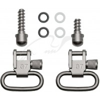 Н-р антабок GrovTec 2.5 см з монтажними гвинтами для дерева/никелированныеН-р антабок GrovTec 2.5 см з монтажними гвинтами для дерева/нікельовані